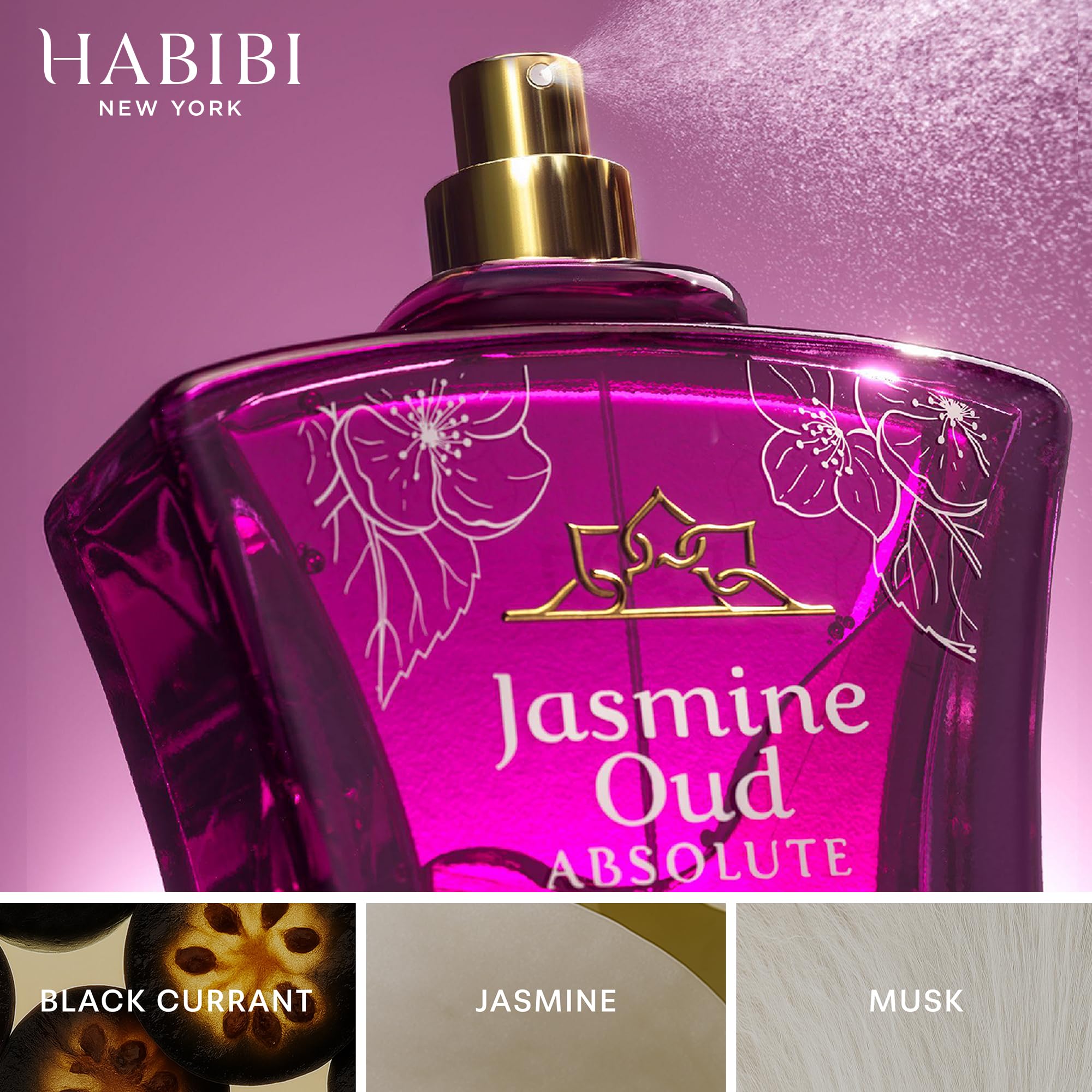H HABIBI Jasmine Oud Absolute Eau de Parfum for Women 75 ml