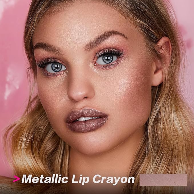 FOCALLURE Ultra Chic Lipstick,Moisturizing Lip Crayon,Lightweight Color without Drying or Fading,Long Lasting Lips Makeup,#27 Champagne