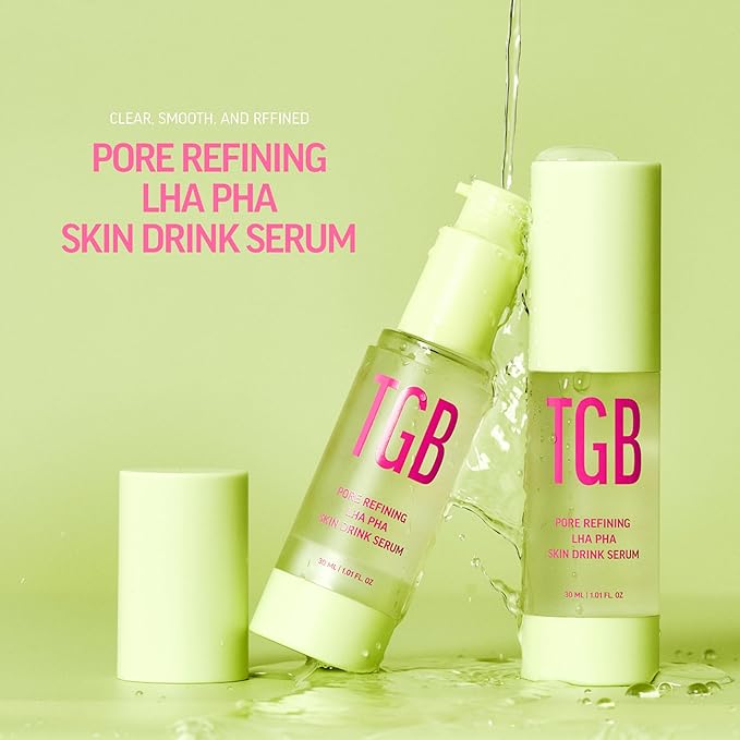 The Good Blends Pore Refining LHA PHA Skin Drink Serum – Korean HA Serum for Face 1.01 fl oz | Exfoliating & Hydrating Treatment for Oily Skin, Enlarged Pores & Uneven Skin Texture