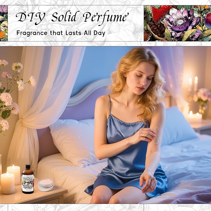 HIQILI Water Lily Papyrus Fragrance Oil for Soap, Candle & Perfume