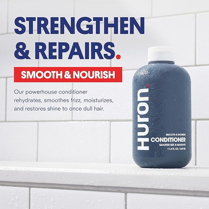 Huron Conditioner: Scalp Soothing & Hair Strengthening 2-pack, (11.8 oz)