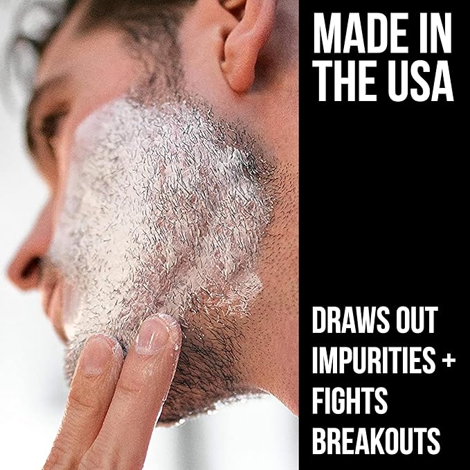 RUGGED & DAPPER - Premium Face Mask for Men - Deep Pore Cleansing Treatment - with Kaolin Clay - 5.5 Oz