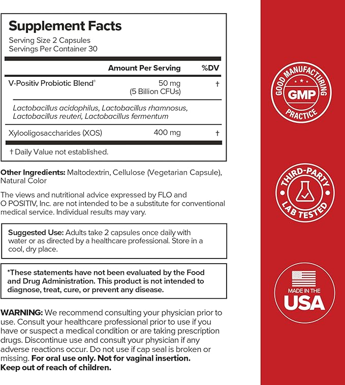 URO Vaginal Probiotics for Odor, Flora & pH Balance – 90-Day Supply