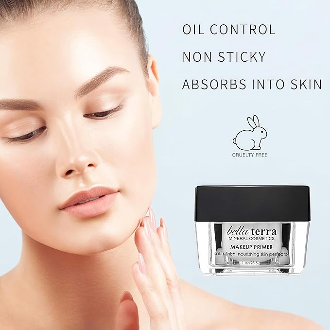 Bellaterra Cosmetics Makeup Primer Hydrating Gel Base for Delicate & Mature Skin Vegan, Fragrance-Free Formula Seamless Texture, Works with Liquid & Powder Foundation or Tinted Moisturizers