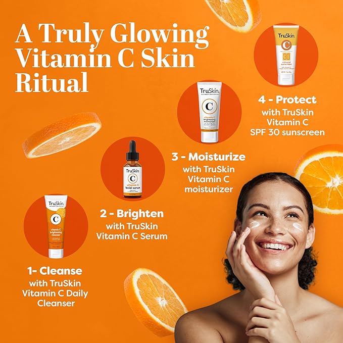 TruSkin Vitamin C Face Cream - Brightening Daily Moisturizer, 2 fl oz