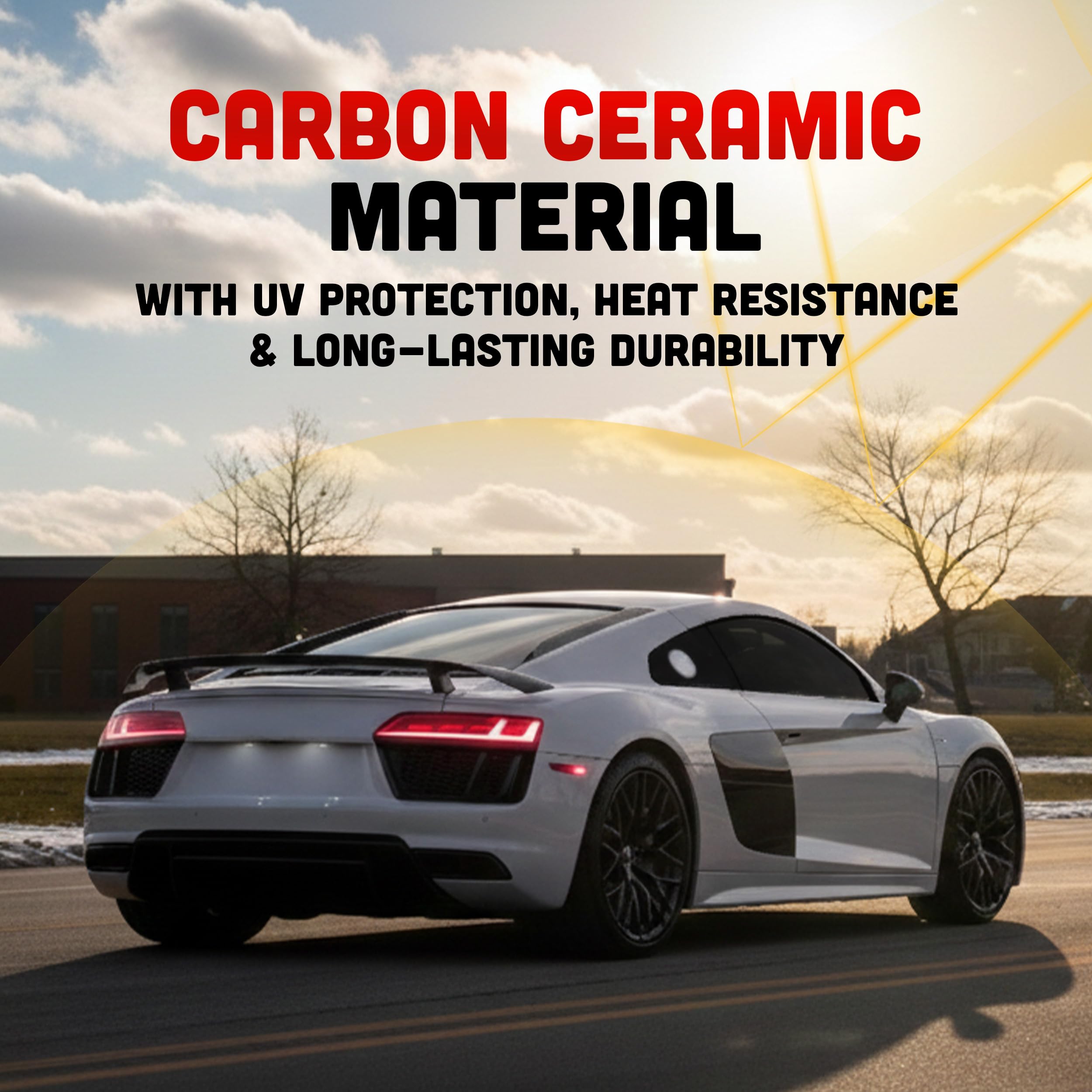 United Max Nano Carbon Car Window Tint Film – 2PLY 20% VLT Series Automotive Tint with UV Protection & Infrared Rejection, Heat & Glare Blocking, Color Stable Adhesive Film Roll, 40 Inch x 100 Feet