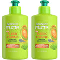 Garnier Fructis Sleek & Shine Leave-In Conditioner Cream, Anti-Frizz Hair Treatment with Plant Keratin + Argan Oil, Controls Frizz and Provides Smoothness For Frizzy, Dry Hair, 10.2 Fl Oz (Pack of 2)
