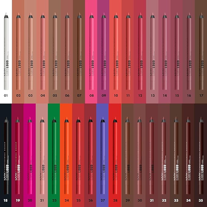 NYX PROFESSIONAL MAKEUP Line Loud Lip Liner, Longwear and Pigmented Lip Pencil with Jojoba Oil & Vitamin E - Leave A Legacy