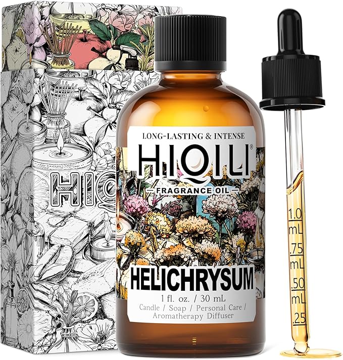 HIQILI Helichrysum Fragrance Oil, DIY Skin Care & Body Product - 1 Fl Oz