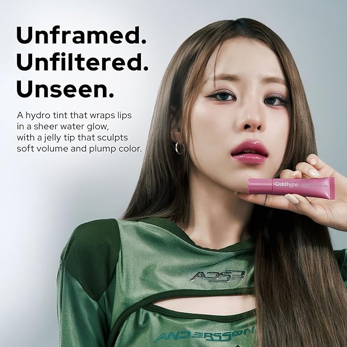 Oddtype Unframed Hydro Blow Tint – 295 Sure | Hydrating Gloss Lip Tint | 0.3 fl oz / 9 g | Korean Beauty