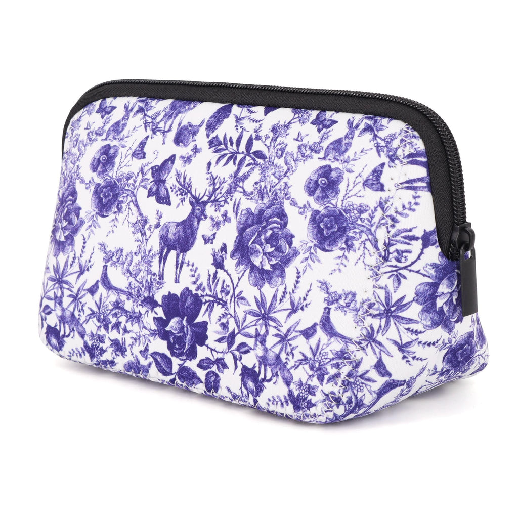AJLTPA Waterproof Neoprene Cosmetic Bag, Fairytale Forest