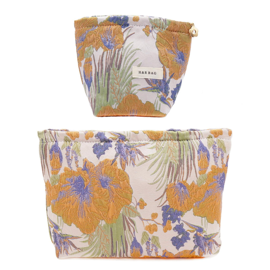 getgto 2 Pcs Makeup Bags, Large Cosmetic Bag Travel Toiletry Bag