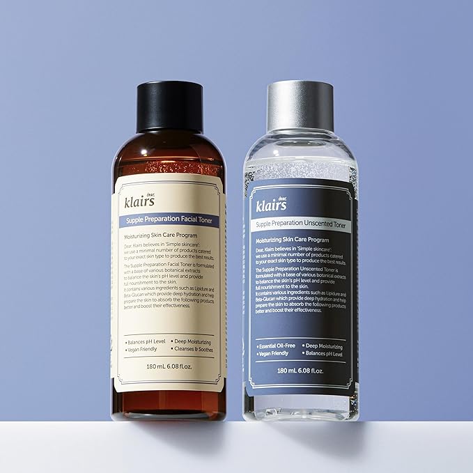 DearKlairs Unscented Toner | Hyaluronic Acid Korean Toner for Sensitive Skin, Skin Flooding & High-Active Layering, Vegan, Essential Oil Free, Ethanol Free, 6.08 fl oz