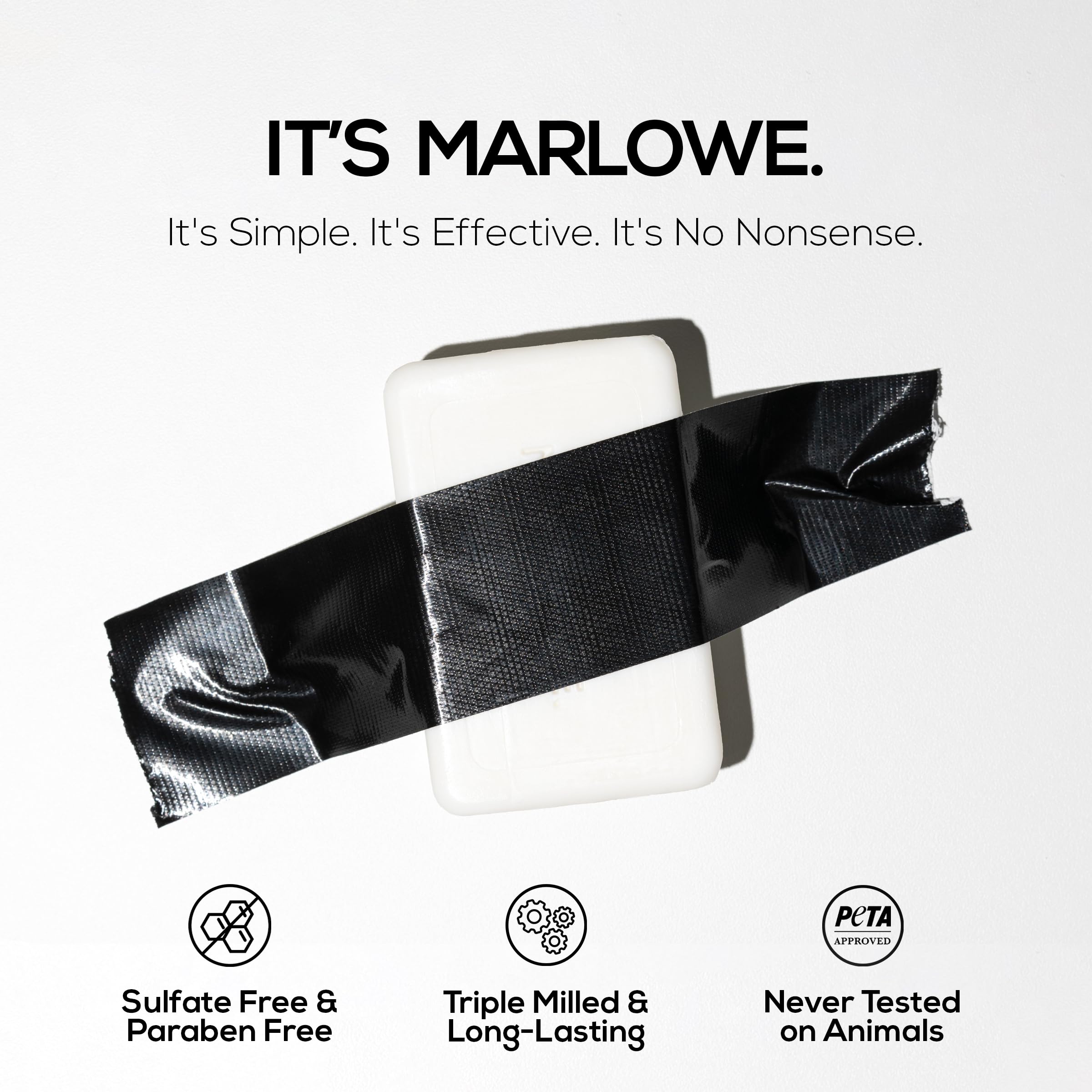 MARLOWE. Bar Soap for Men, Moisturizing Body Soap,Sage + Fir, 7 oz(12 Bars)