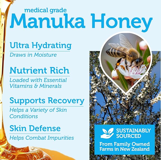 Era Organics Manuka Honey Face Cream - Complete 12-in-1 Daily Moisturizer