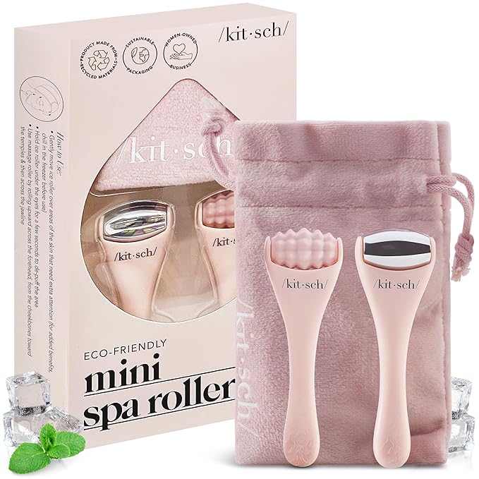 Kitsch Mini Ice Roller for Face Tool Set – Cooling Face Rollers - Blush