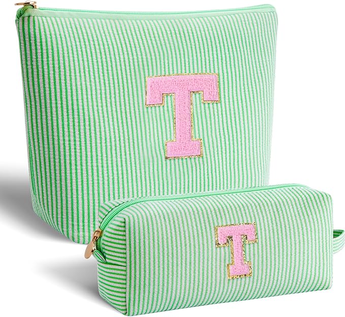 Btffitting Gifts for Teen Girls Women - Birthday Gifts for 10 11 12 13 14 15 16 17 18 Years Old Girl,Makeup Bag Cosmetic Bag,Teacher Gift Trendy Stuff Toiletry Bag - Green,T