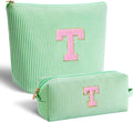 Btffitting Gifts for Teen Girls Women - Birthday Gifts for 10 11 12 13 14 15 16 17 18 Years Old Girl,Makeup Bag Cosmetic Bag,Teacher Gift Trendy Stuff Toiletry Bag - Green,T