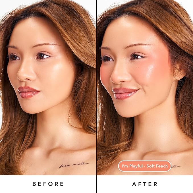 Sacheu Cheek STAY-N Liquid Blush, Dewy Finish, I'm Playful