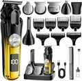 6-in-1 Hair Clipper Beard Trimmer for Men, IPX6 Waterproof Electric Shaver