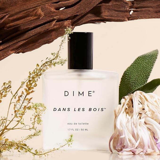 DIME Beauty Perfume Dans Les Bois - Woody Floral Perfume for Women with Cedarwood, Saffron & Night Jasmine, Clean Fragrance, Eau de Toilette, Vegan, 1.7 oz / 50 ml