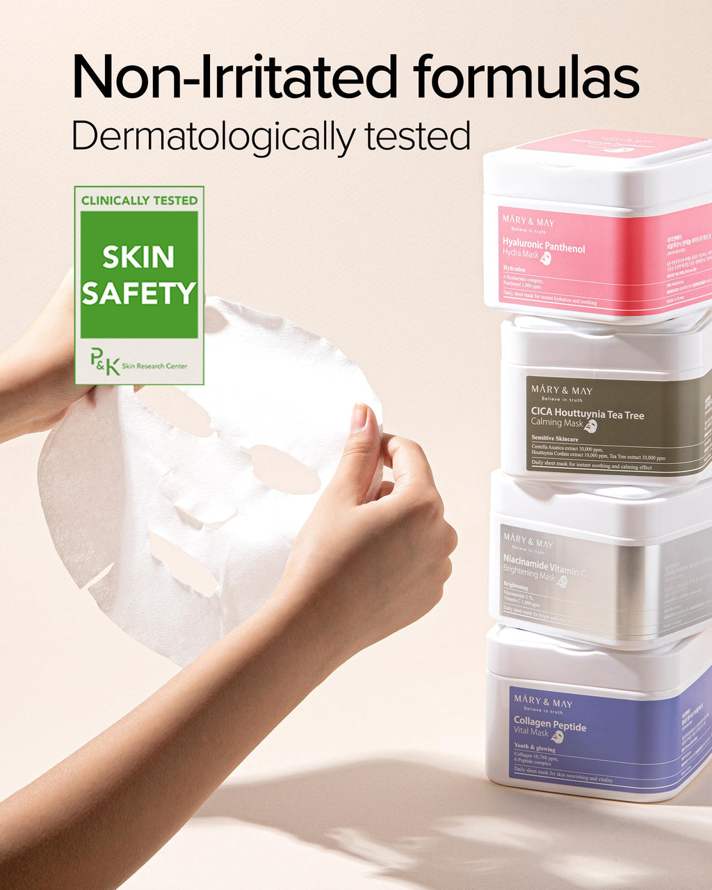 Mary&May Hyaluronic Panthenol Daily Sheet Mask, 30 Sheets