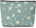 GREOXG Floral Makeup Bag, Small Travel Cosmetic Bag with Zipper, Cute Makeup Pouch Gift Ideas for Women Teen Girls Friends Mom Sisters Teacher Birthday Christmas Wedding Graduation-E21