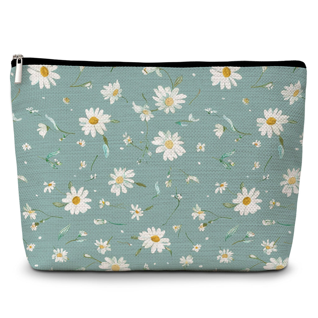 GREOXG Floral Makeup Bag, Small Travel Cosmetic Bag with Zipper, Cute Makeup Pouch Gift Ideas for Women Teen Girls Friends Mom Sisters Teacher Birthday Christmas Wedding Graduation-E21