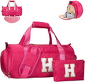 Vogewood Personalized Initial Birthday Gift, Travel Duffle Bag for Girls