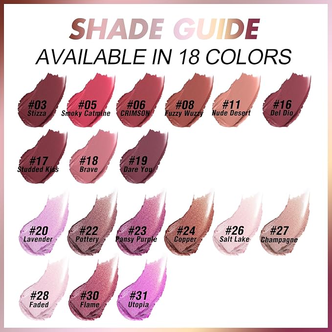 FOCALLURE Ultra Chic Lipstick,Rich Vitamin E Lip Crayon,Lightweight Color without Drying or Fading,Long Lasting Lips Makeup,#22 Pottery