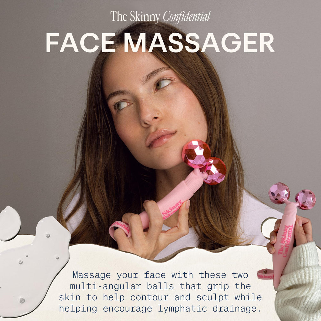 The Skinny Confidential Pink Balls Eye & Facial Roller Massager