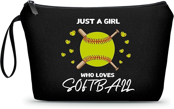 ARIOSEY Softball Gifts for Girls, Cosmetic Makeup Bag