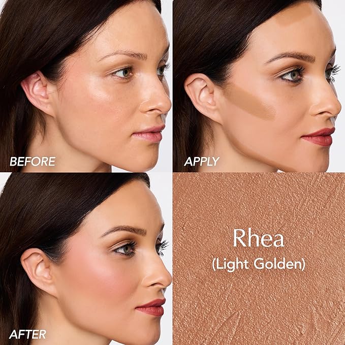 Thrive Causemetics Cream Bronzer Triple Threat Color Stick, Light Golden