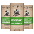 Dr. Squatch Natural Men’s Deodorant – Aluminum Free Natural Deodorant Men with Charcoal & Postbiotics for 72-Hour Odor Protection – Cool Fresh Aloe, 2.65oz Stick (3-Pack)
