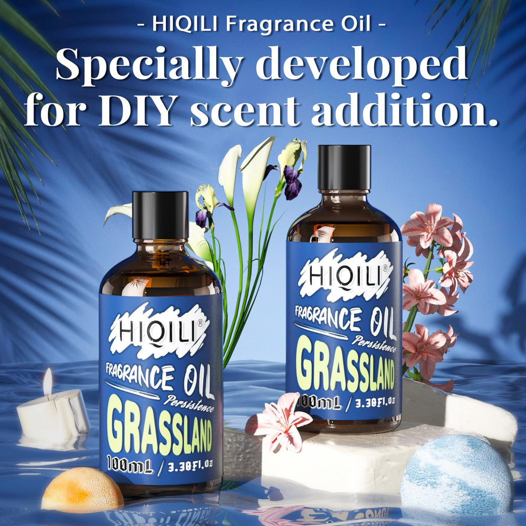 HIQILI Grassland Fragrance Oil for Diffuser, Candle & Soap