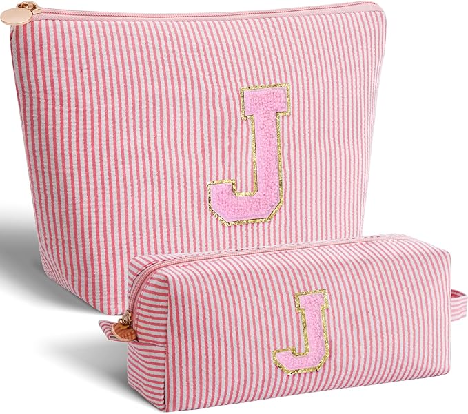 Btffitting Gifts for Teen Girls Women - Birthday Gifts for 10 11 12 13 14 15 16 17 18 Years Old Girl,Makeup Bag Cosmetic Bag,Teacher Gift Trendy Stuff Toiletry Bag - Peach,J