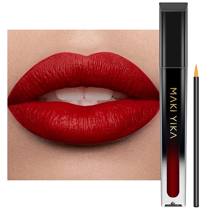 MAKI YIKA Red Lipstick for Women ColorStay Matte Liquid Long Lasting Lipsticks