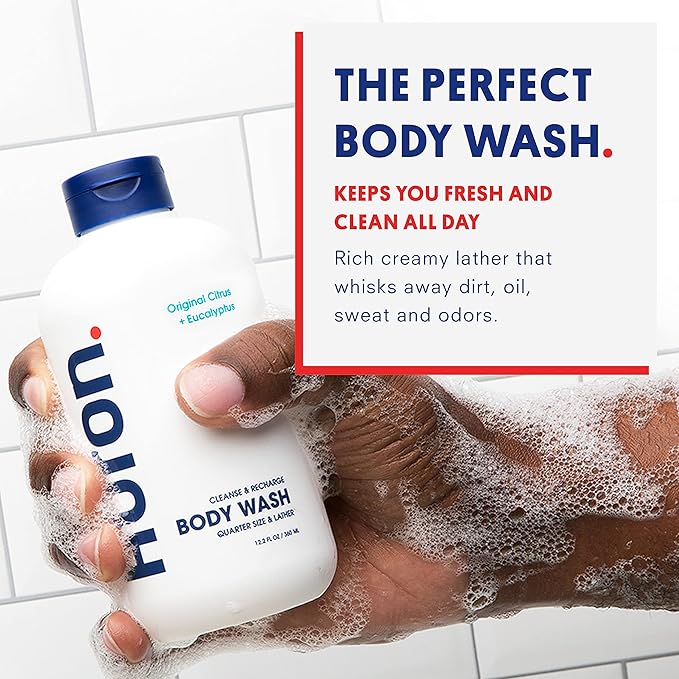 Huron Body Wash: Citrus + Eucalyptus Scent, Non-Toxic & Hydrating; 11.3oz