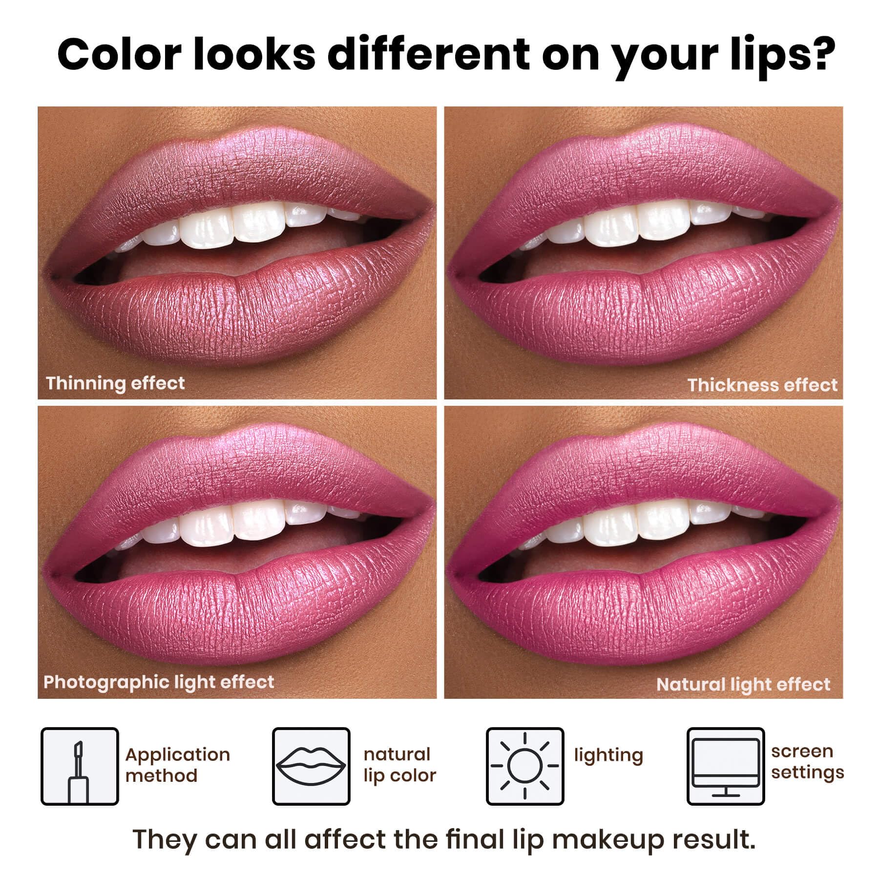 ilembane Burgundy Metallic Liquid Lipstick, Long Lasting - Be Brave