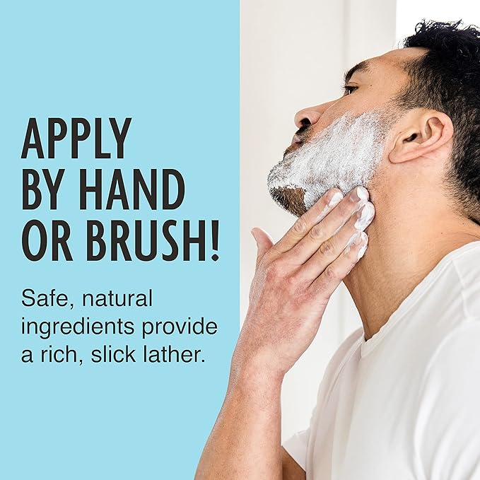 Pacific Shaving Company Clean Men's Sensitive Shaving Cream, 7 Oz