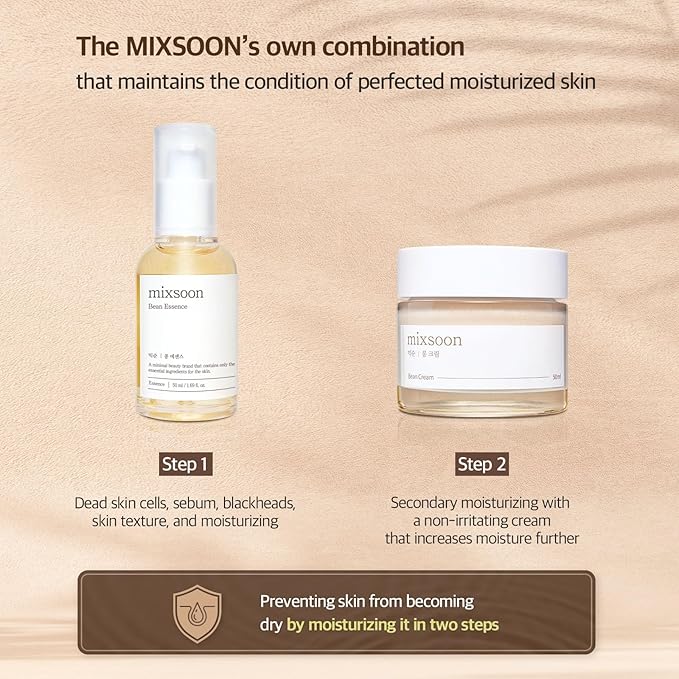 Bean Glass Skin Duo - Hydrating Essence & Cream Set for Glass Skin