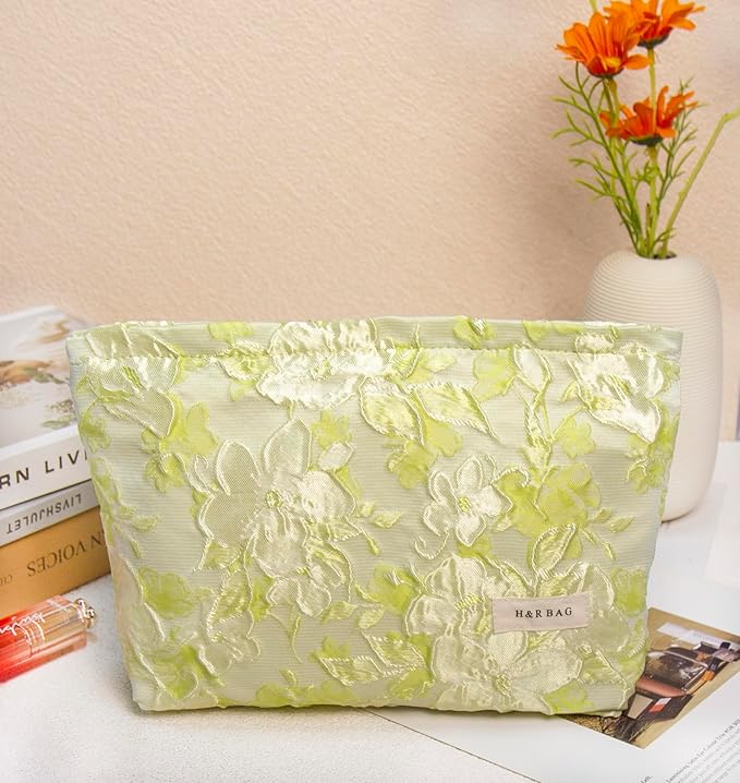 getgto 2 Pcs Makeup Bags, Large Cosmetic Bag Travel Toiletry Bag