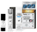 Man Labs Titan Mens Skin Care Kit, 3pc Anti-Aging Facial Care Kit & Routine