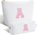 Btffitting Gifts for Teen Girls Women - Birthday Gifts for 10 11 12 13 14 15 16 17 18 Years Old Girl,Makeup Bag Cosmetic Bag,Teacher Gift Trendy Stuff Toiletry Bag - White,A