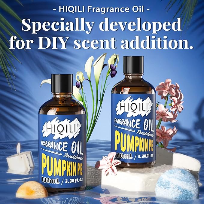 HIQILI Pumpkinpie Fragrance Oil for Diffuser, Candle & Soap