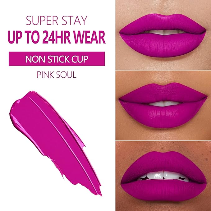 MAKI YIKA 3Pc Red Lipstick Set for Women Color Stay Nude Red Pink Lipstick