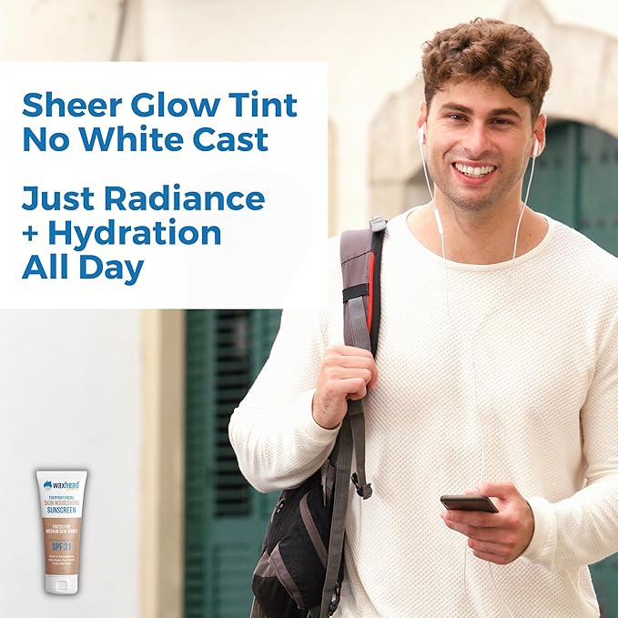 Tinted Mineral Sunscreen for Face SPF 31 Zinc Oxide Sensitive Skin - Medium