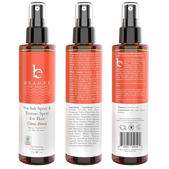 Sea Salt Spray - Aloe-Enhanced Texture Spray, Beach Waves without Dryness