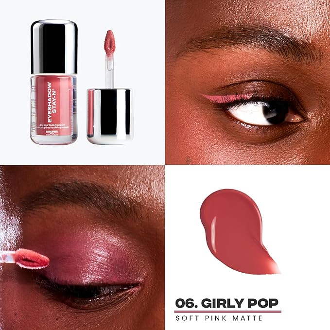 Sacheu Liquid Eyeshadow STAY-N, Buildable & Blendable, Girly POP