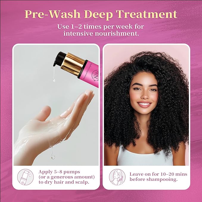 NP NATURES PHILOSOPHY Moroccan Argan Hair Oil, Leave In Hair Serum Anti Frizz Heat Protectant Oil for Curly Color Treated Damaged Hair, Vegan Split End Repair Hair Finishing Oil 1.69 Fl oz